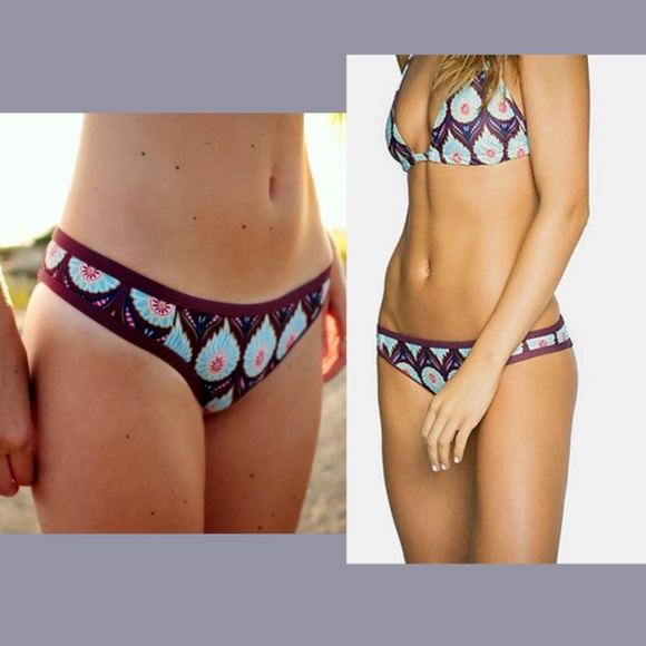 NEW Tavik [ Large ] Vivienne Bikini Top + Jayden Bottom in Monaco Merlot #T669‎ - Picture 14 of 15